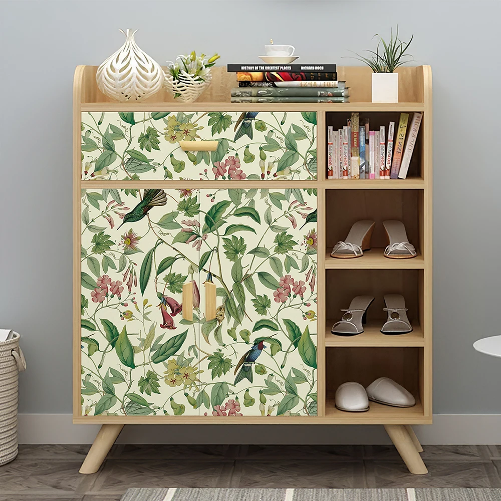 Modern Leaf Floral Wallpaper Self Adhesive PVC Furniture Cabinet Stickers Waterproof Removable Wall Paper Room Home Decoration
Modern Leaf Floral Wallpaper Self Adhesive PVC Furniture Cabinet Stickers Waterproof Removable Wall Paper Room Home Decoration
