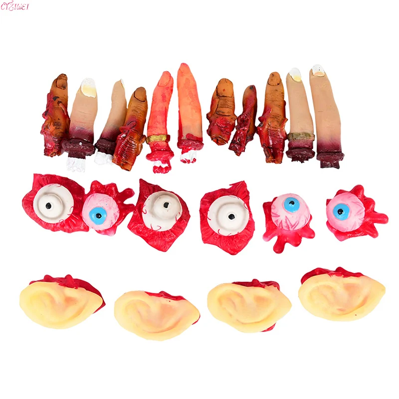 5pcs Halloween Decor Horror Props Props Bloody Ear Broken Finger Eyeball Halloween Party Haunted House Simulation Human Organ
5pcs Halloween Decor Horror Props Props Bloody Ear Broken Finger Eyeball Halloween Party Haunted House Simulation Human Organ