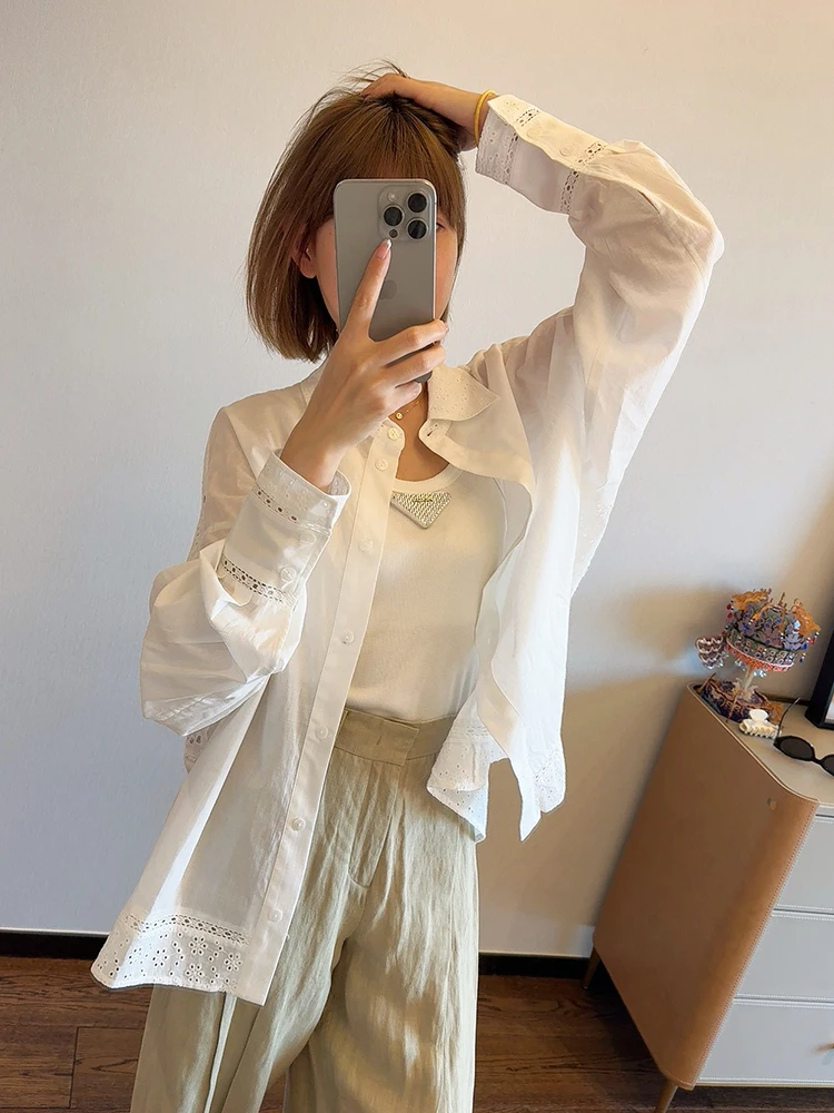 ASBR Light Luxury Loose Women's Shirt Moonlight White Handpicked Store Suitable for Daily Commute
ASBR Light Luxury Loose Women's Shirt Moonlight White Handpicked Store Suitable for Daily Commute