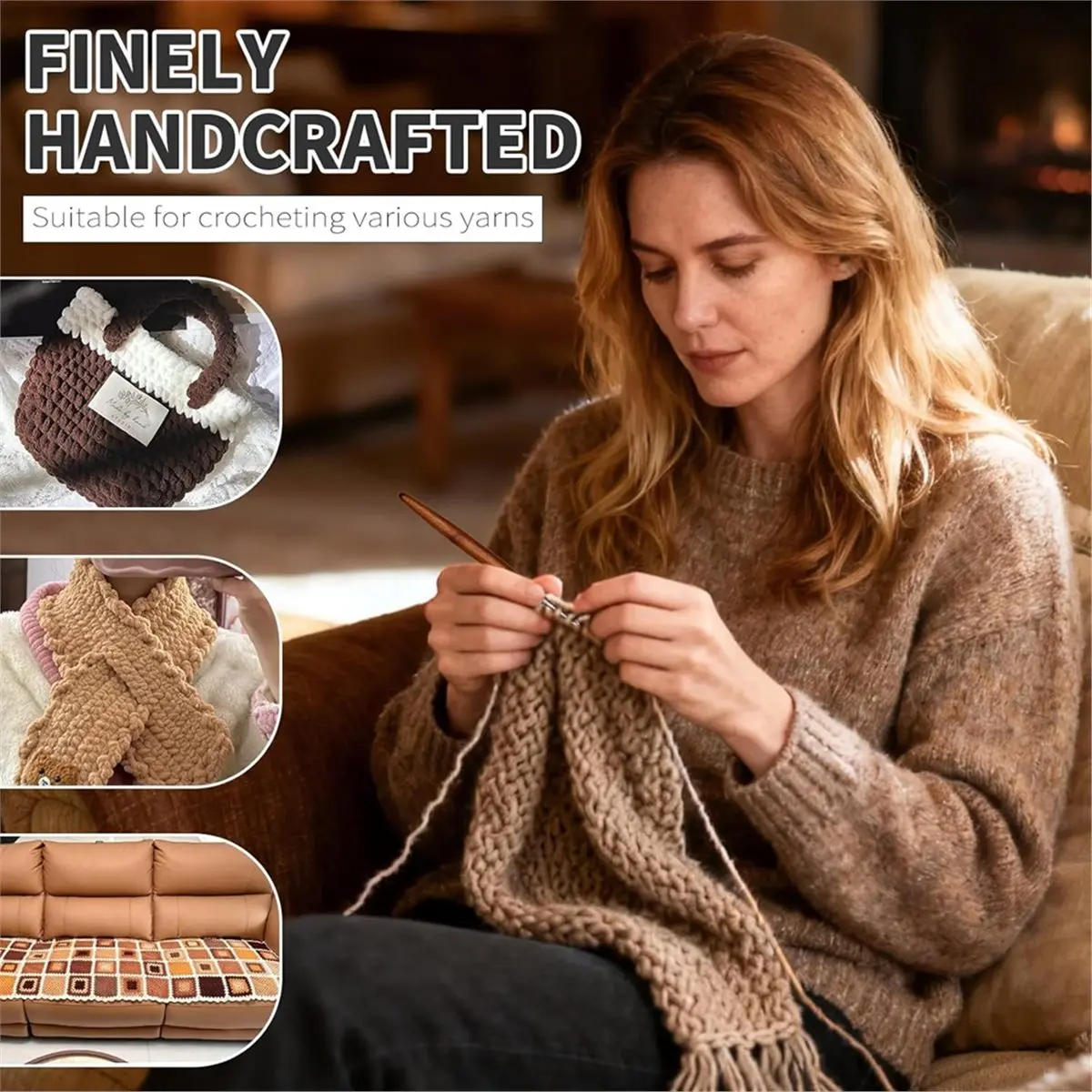 Набор из 8 алюминиевых крючков для вязания с деревянными ручками, для рук, страдающих артритом, для рукоделия и вязания, размеры 3-7 мм
Набор из 8 алюминиевых крючков для вязания с деревянными ручками, для рук, страдающих артритом, для рукоделия и вязания, размеры 3-7 мм