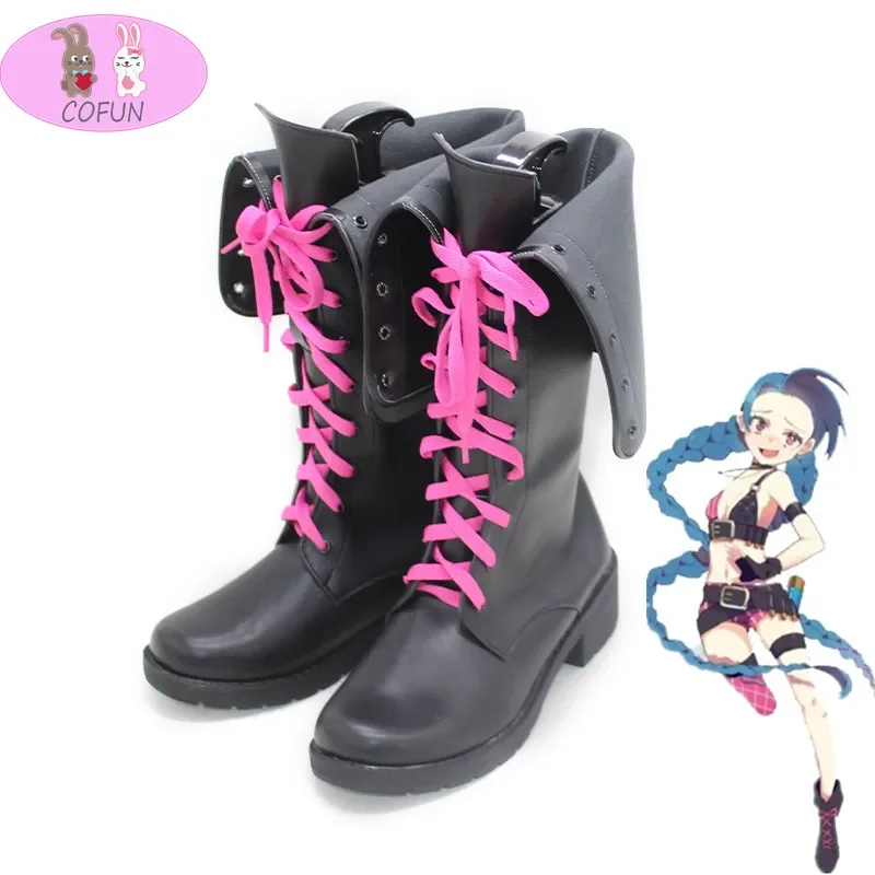 Game LOL Jinx Cosplay Shoes PU Leather Shoes Halloween Carnival Boots Cosplay Props Custom Made Halloween cosplay boots
Game LOL Jinx Cosplay Shoes PU Leather Shoes Halloween Carnival Boots Cosplay Props Custom Made Halloween cosplay boots