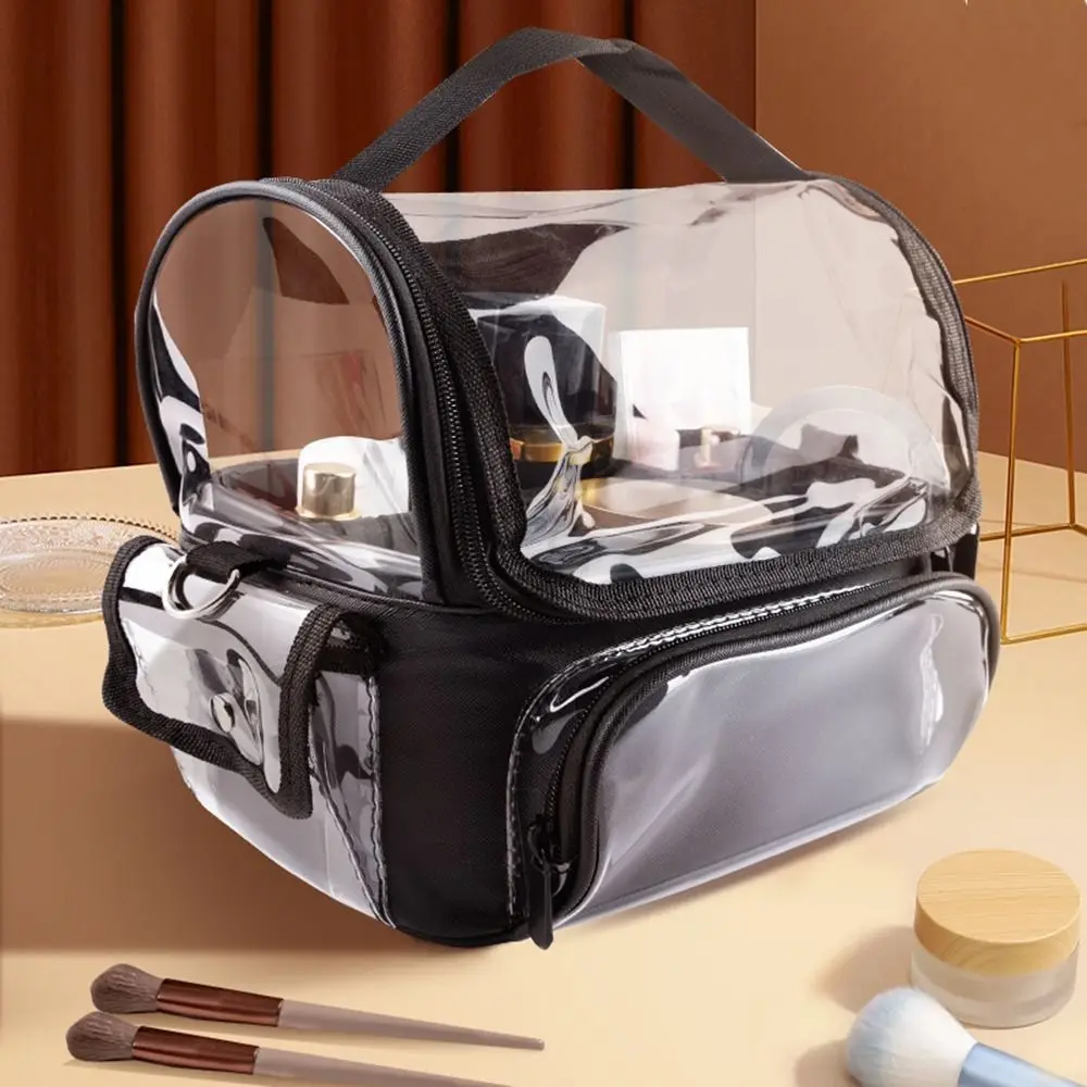 Adjustable Strap Portable Cosmetic Bag Clear Waterproof Makeup Tools Organizer Portable Detachable Makeup Brush Case Beautician
Adjustable Strap Portable Cosmetic Bag Clear Waterproof Makeup Tools Organizer Portable Detachable Makeup Brush Case Beautician