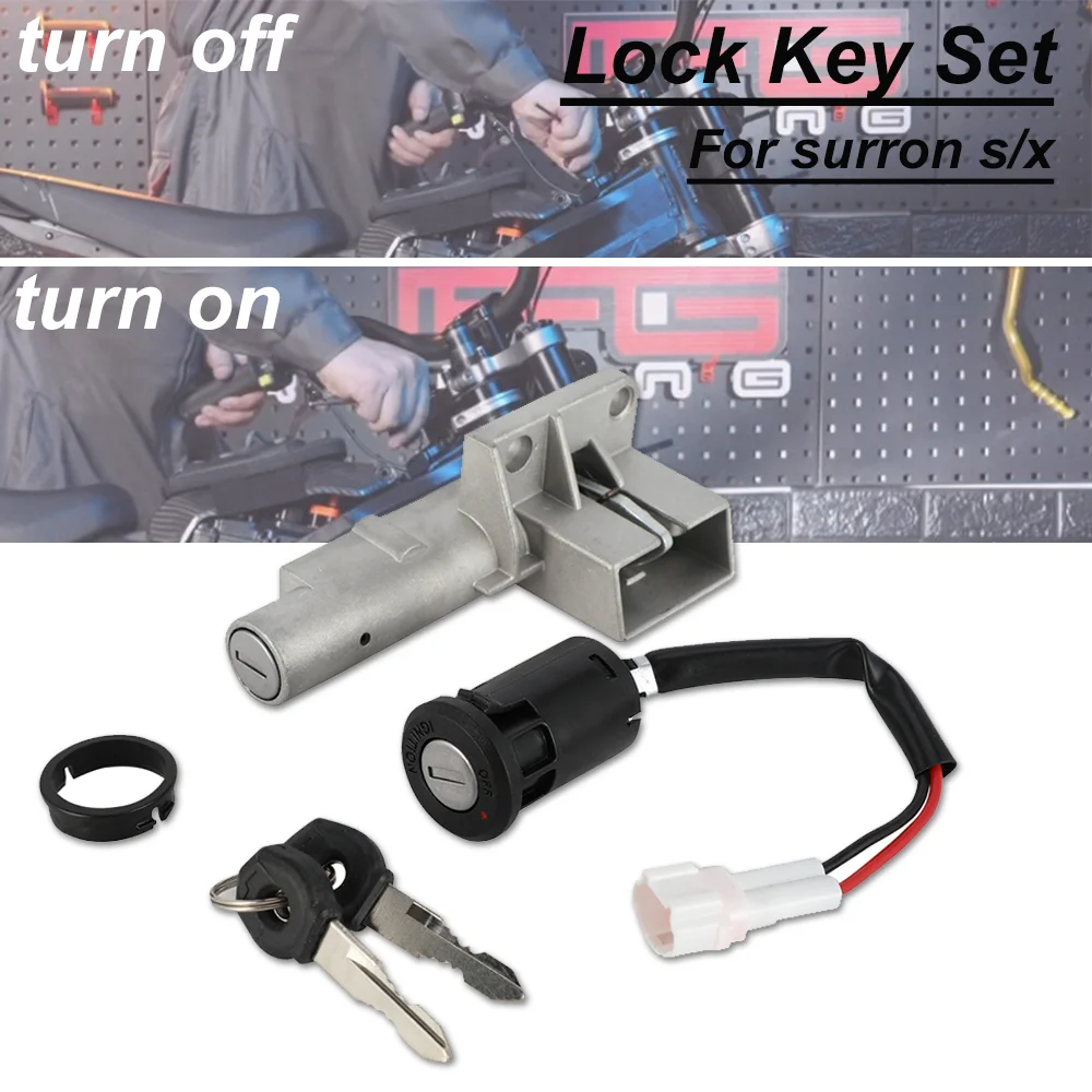 Motorcycles Accessories Key Set Ignition Switch Lock Key Set Kit For Sur Ron S X Lightbee Light Bee S X Electric Bike Off-Road
Motorcycles Accessories Key Set Ignition Switch Lock Key Set Kit For Sur Ron S X Lightbee Light Bee S X Electric Bike Off-Road