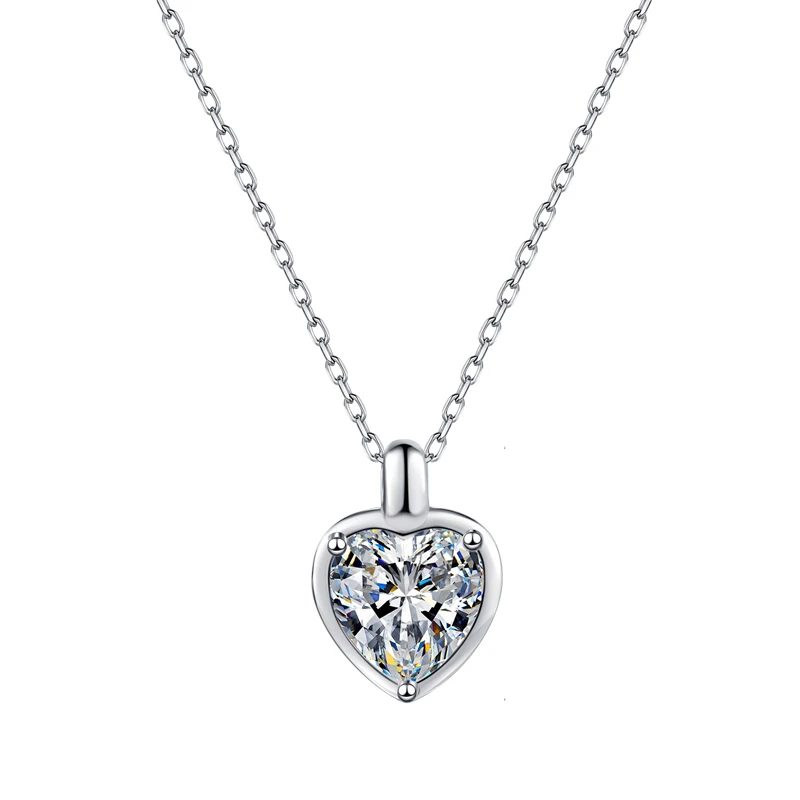 Ourfuno 1-2CT Heart Shape Moissanite Necklace For Women Romantic 925 Sterling Silver Pendant Necklace Fine Jewelry Birthday Gift
Ourfuno 1-2CT Heart Shape Moissanite Necklace For Women Romantic 925 Sterling Silver Pendant Necklace Fine Jewelry Birthday Gift