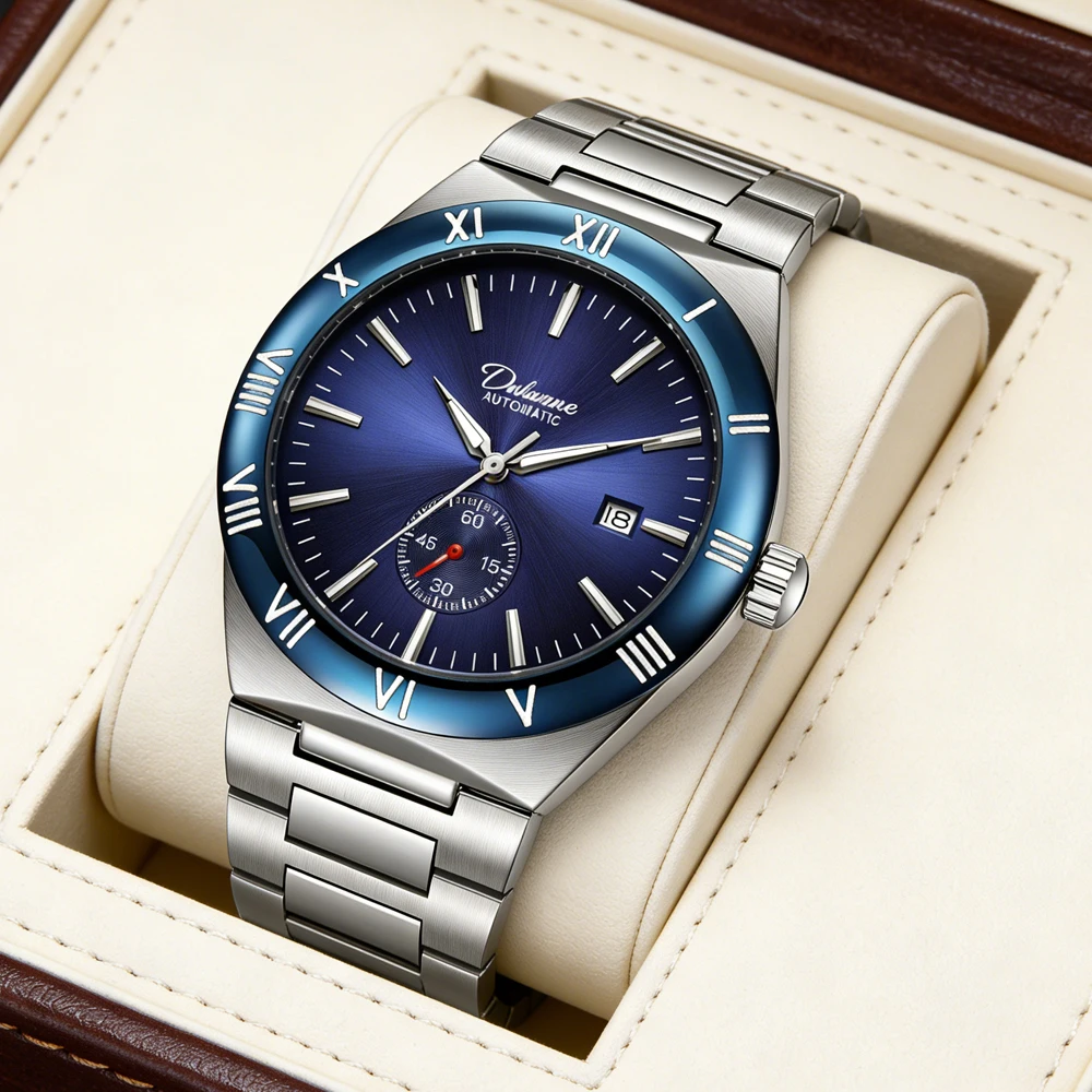 Men Mechanical Watch Waterproof Luminous Business Casual Calendar Date Wristwatch Stainless Steel Luxury Automatic Watches Reloj
Men Mechanical Watch Waterproof Luminous Business Casual Calendar Date Wristwatch Stainless Steel Luxury Automatic Watches Reloj
