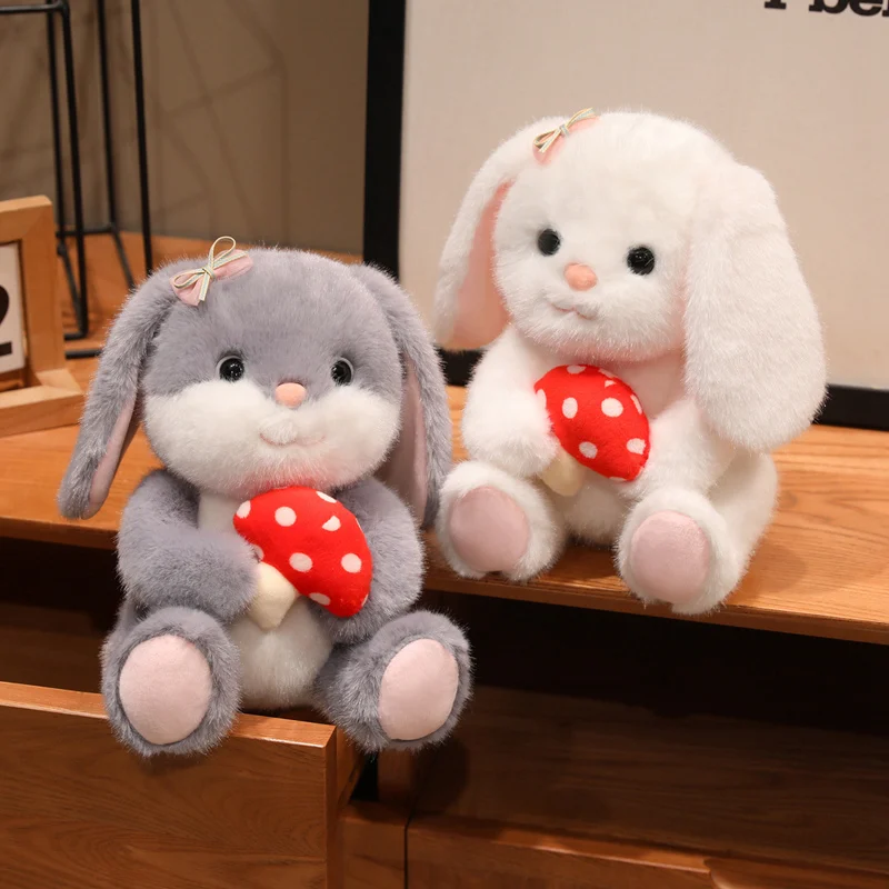 22cm Lovely Long Ear Rabbit Peluche Toy Kawaii Rabbit Holding Mushroom Stuffed Soft Animal Pillow Girls Birthday Gifts
22cm Lovely Long Ear Rabbit Peluche Toy Kawaii Rabbit Holding Mushroom Stuffed Soft Animal Pillow Girls Birthday Gifts