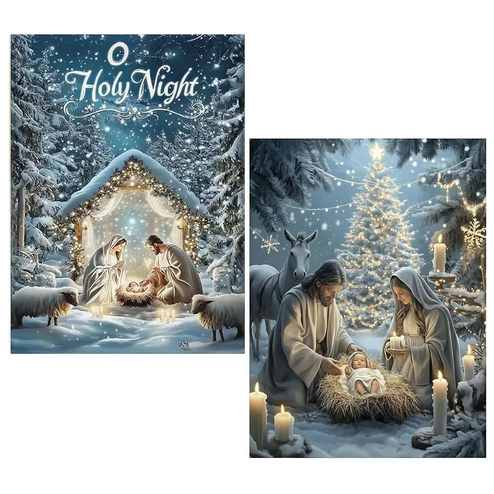 2 Pack Holy Night Nativity Scene Diamond Art Kit for Adults,Birth of Jesus Diamond Painting Kit,Religious Gem Art and Crafts
2 Pack Holy Night Nativity Scene Diamond Art Kit for Adults,Birth of Jesus Diamond Painting Kit,Religious Gem Art and Crafts