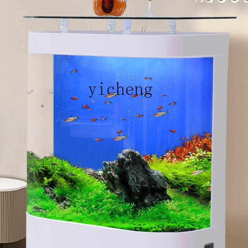 ZZf Glass Wall Floor Home Large Ecological Fish Globe Lazy Change Water Aquarium
ZZf Glass Wall Floor Home Large Ecological Fish Globe Lazy Change Water Aquarium