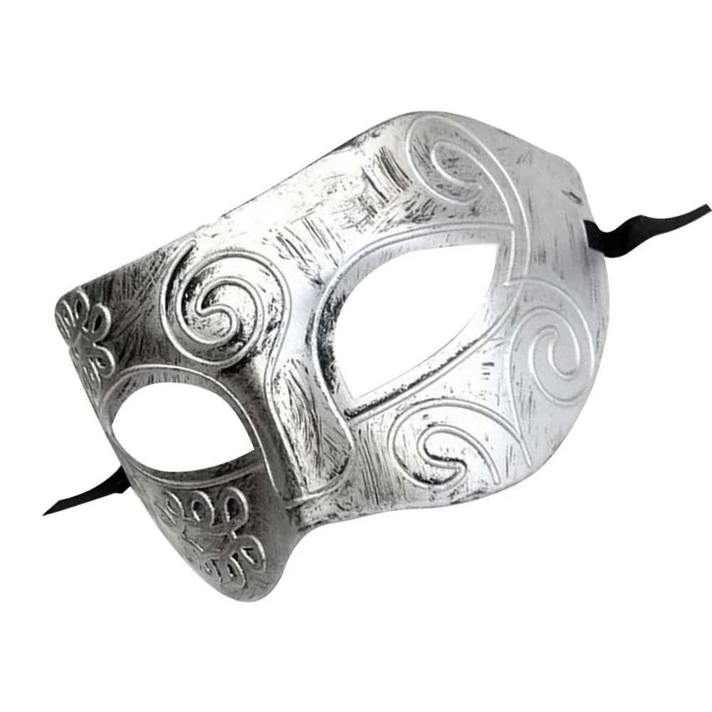 Silver Greek Roman Fighter Mask 18cmx9cm Durable Plastic Men Masquerade Ball Accessories Halloween Face Masks Dance Party Masks
Silver Greek Roman Fighter Mask 18cmx9cm Durable Plastic Men Masquerade Ball Accessories Halloween Face Masks Dance Party Masks