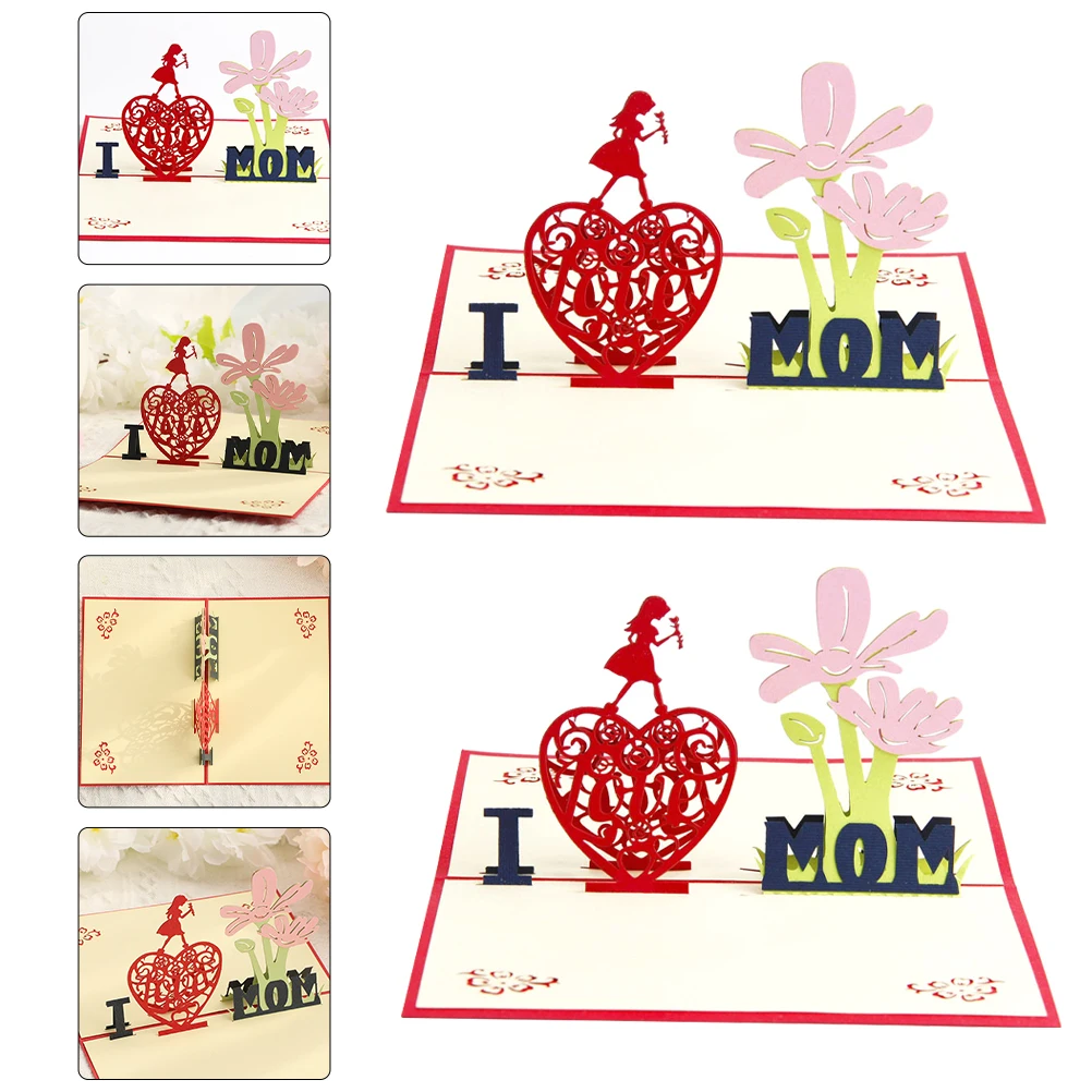 2 Pcs Invitation Card 3D Three-dimensional Greeting Mother Mom Gifts Birthday Paper Mothers Blessing Cards Mother's Handmade
2 Pcs Invitation Card 3D Three-dimensional Greeting Mother Mom Gifts Birthday Paper Mothers Blessing Cards Mother's Handmade