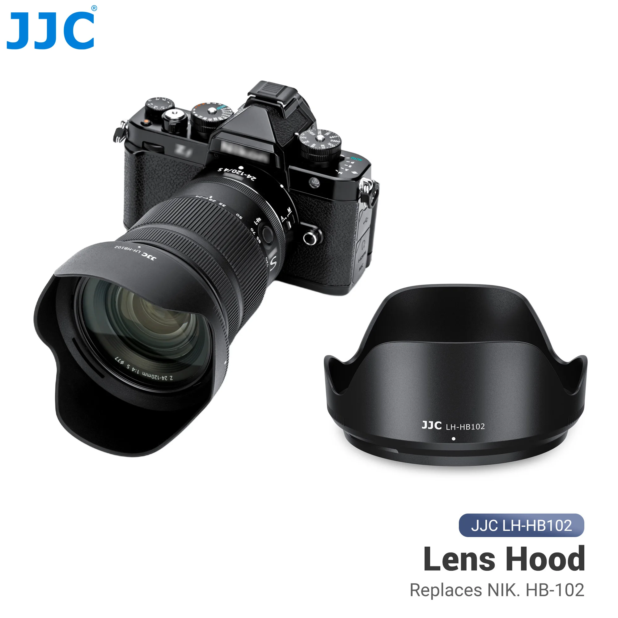 JJC 77mm Reversible Lens Hood Shade for Nikon NIKKOR Z 24-120mm f/4 S / NIKKOR Z 28-400mm f/4-8 VR lens Replaces nikon HB-102
JJC 77mm Reversible Lens Hood Shade for Nikon NIKKOR Z 24-120mm f/4 S / NIKKOR Z 28-400mm f/4-8 VR lens Replaces nikon HB-102
