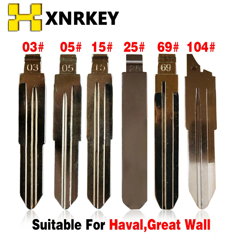 XNRKEY Folding Remote Car Key Blade for Great Wall Haval Hover H1 H2 H3 H5 H8 H9 #03 #05 #15 #25 #69 #104 KD Uncut Key Blank
XNRKEY Folding Remote Car Key Blade for Great Wall Haval Hover H1 H2 H3 H5 H8 H9 #03 #05 #15 #25 #69 #104 KD Uncut Key Blank