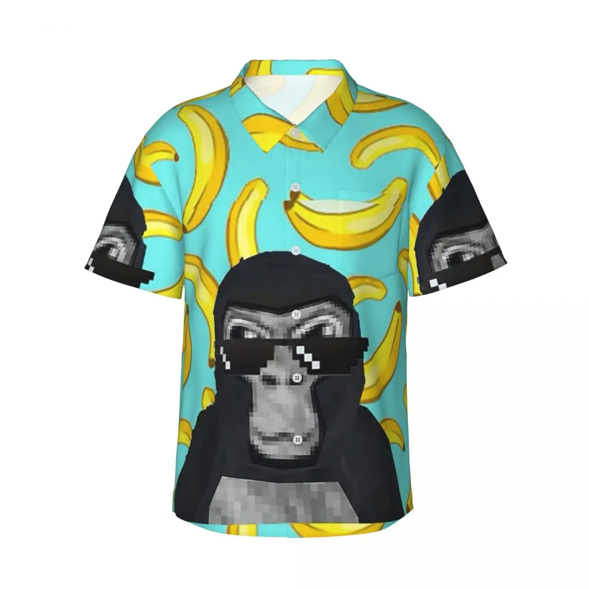 Gorilla Tag Monkey Men's Shirts Hawaiian Short Sleeve Shirt Casual Button Tops for Summer Beach
Gorilla Tag Monkey Men's Shirts Hawaiian Short Sleeve Shirt Casual Button Tops for Summer Beach