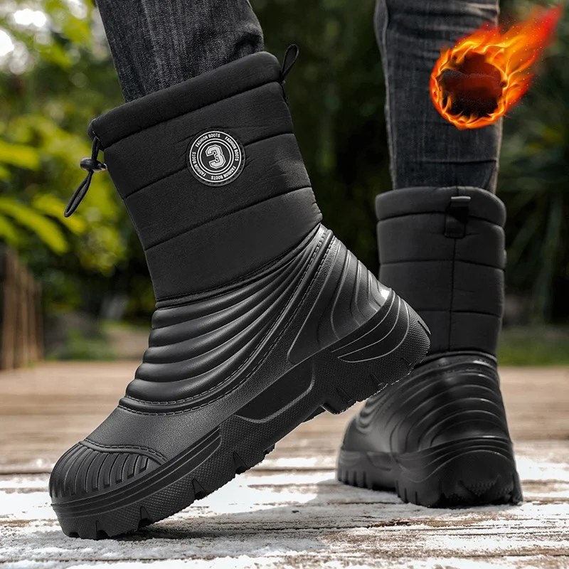 Autumn and Winter Outdoor Men's Snow Boots Waterproof Non-Slip Warm Cotton Shoes Thickened Hiking Boots Zapatillas Para Hombre
Autumn and Winter Outdoor Men's Snow Boots Waterproof Non-Slip Warm Cotton Shoes Thickened Hiking Boots Zapatillas Para Hombre