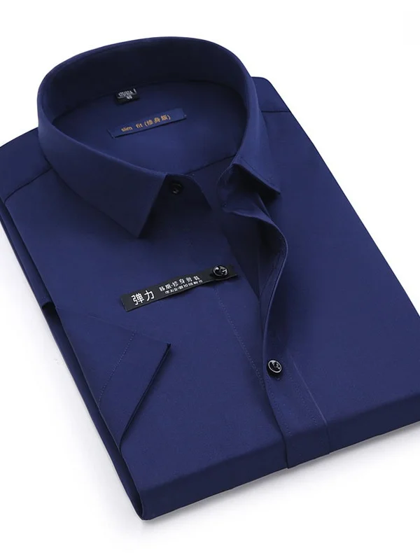 High-grade Non-iron Bamboo Fiber Men's Shirt Short Sleeve Ultra Slim Fit Cleanfit Style PU Leather Commute Suitable Spring Su...
High-grade Non-iron Bamboo Fiber Men's Shirt Short Sleeve Ultra Slim Fit Cleanfit Style PU Leather Commute Suitable Spring Su...