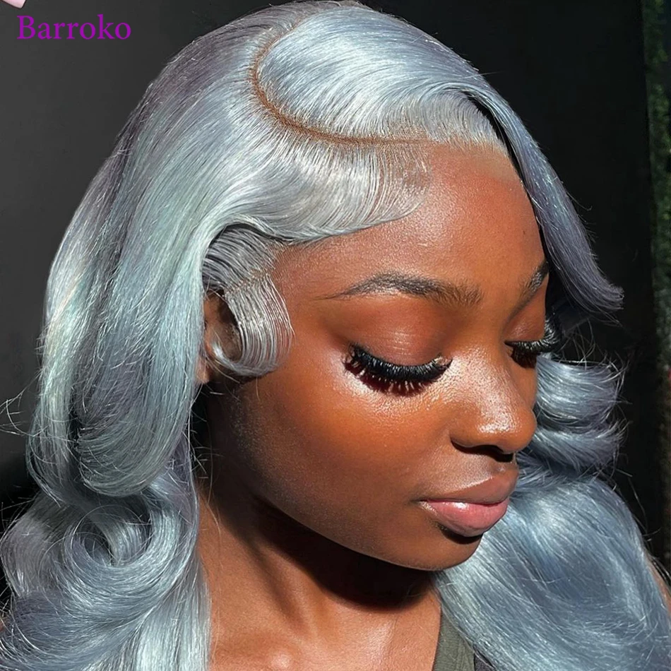 Barroko 13x6 Brazilian Human Hair Body Wave Wigs Grey Colored 30 Inch Lace Frontal Human Hair Wigs For Black Women Virgin Hair
Barroko 13x6 Brazilian Human Hair Body Wave Wigs Grey Colored 30 Inch Lace Frontal Human Hair Wigs For Black Women Virgin Hair