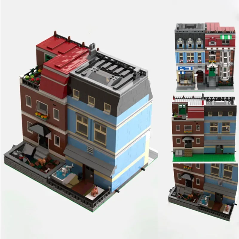 2298 шт. MOC It's A Dogs Life Backyard-Pet Shop модульная архитектура строительные блоки модель в сборе игрушки детский праздничный подарок
2298 шт. MOC It's A Dogs Life Backyard-Pet Shop модульная архитектура строительные блоки модель в сборе игрушки детский праздничный подарок