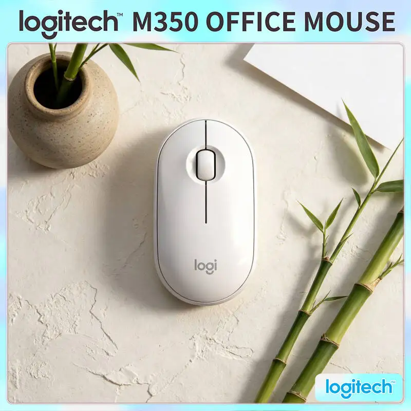 Logitech M350 Wireless Office Mouse - Quiet Clicks, 77g Lightweight, 10m Range, Recycled Plastic, Multi-Device Compatibility
Logitech M350 Wireless Office Mouse - Quiet Clicks, 77g Lightweight, 10m Range, Recycled Plastic, Multi-Device Compatibility