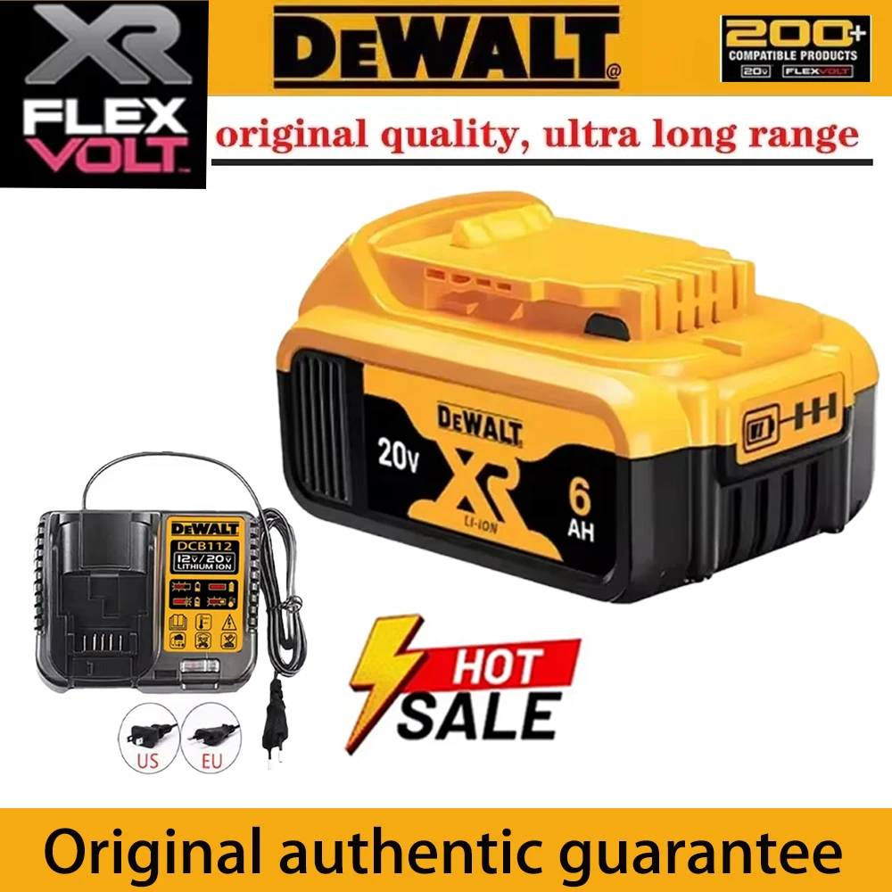 NEW 2024 High Rate Genuine Dewalt 20V Battery, Dewalt DCB200 Power Tool Battery ,20V2AH 5AH 6AH Rechargeable Lithium Ion Battery
NEW 2024 High Rate Genuine Dewalt 20V Battery, Dewalt DCB200 Power Tool Battery ,20V2AH 5AH 6AH Rechargeable Lithium Ion Battery