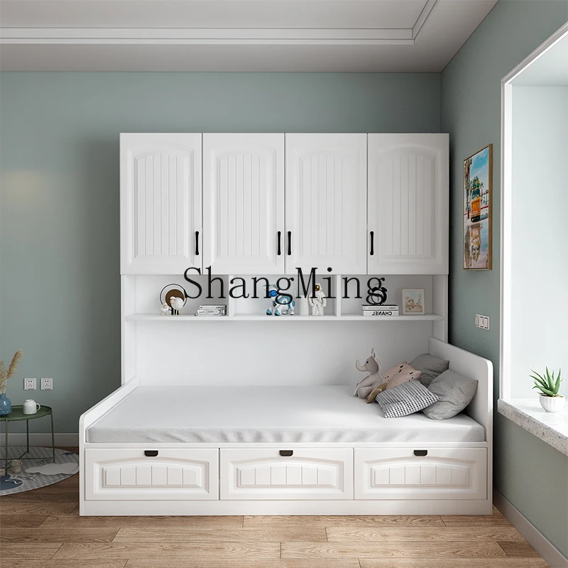 SM advanced wardrobe bookcase integrated bed combination space saving storage new simple bed
SM advanced wardrobe bookcase integrated bed combination space saving storage new simple bed