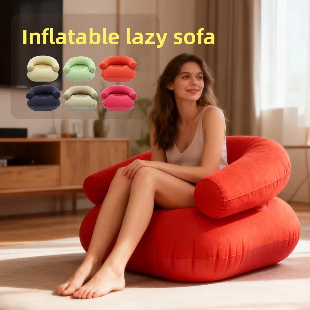 Flocked U-Shaped Inflatable Sofa with Armrests, Portable Single Seat PVC Inflatable Sofa for Indoor, Outdoor and Home Use
Flocked U-Shaped Inflatable Sofa with Armrests, Portable Single Seat PVC Inflatable Sofa for Indoor, Outdoor and Home Use