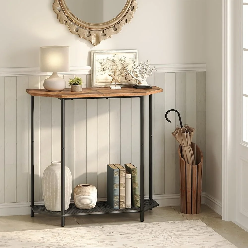 Narrow Console Table 2 Tier Half Moon Entryway Table Metal Frame Small Space Easy Assembly Living Room Hallway Storage Solution
Narrow Console Table 2 Tier Half Moon Entryway Table Metal Frame Small Space Easy Assembly Living Room Hallway Storage Solution