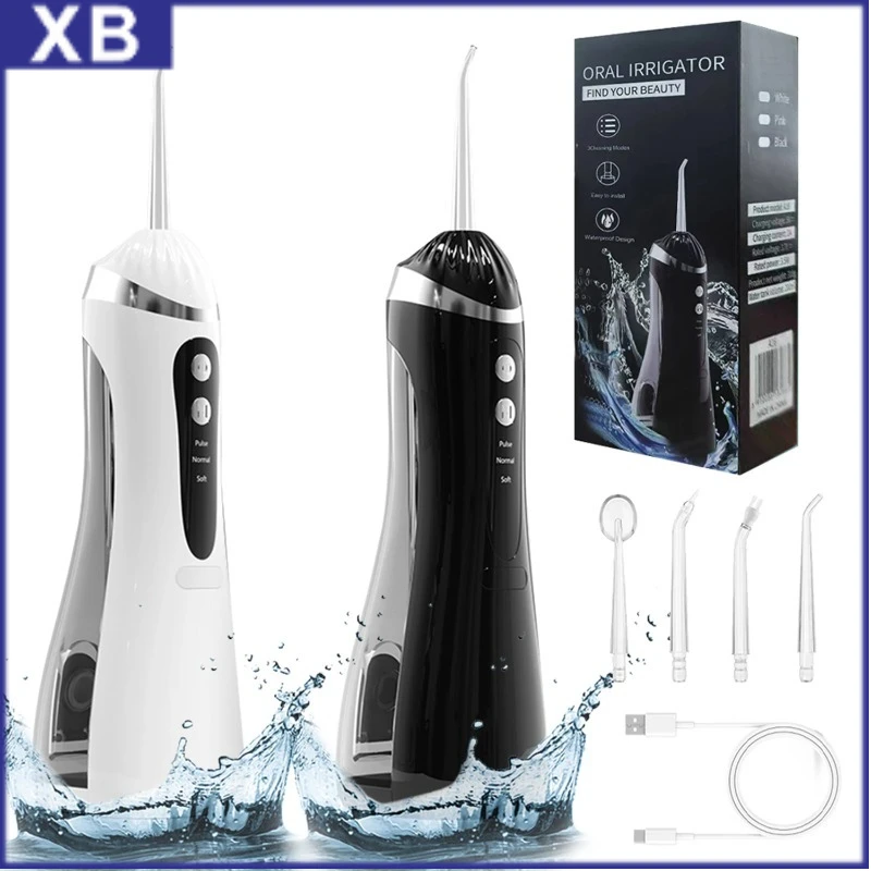 Electric oral irrigator 3 Cleaning Modes USB Rechargeable Waterproof IP65 Oral Irrigator 4 Nozzles Portable Dental Irrigators
Electric oral irrigator 3 Cleaning Modes USB Rechargeable Waterproof IP65 Oral Irrigator 4 Nozzles Portable Dental Irrigators
