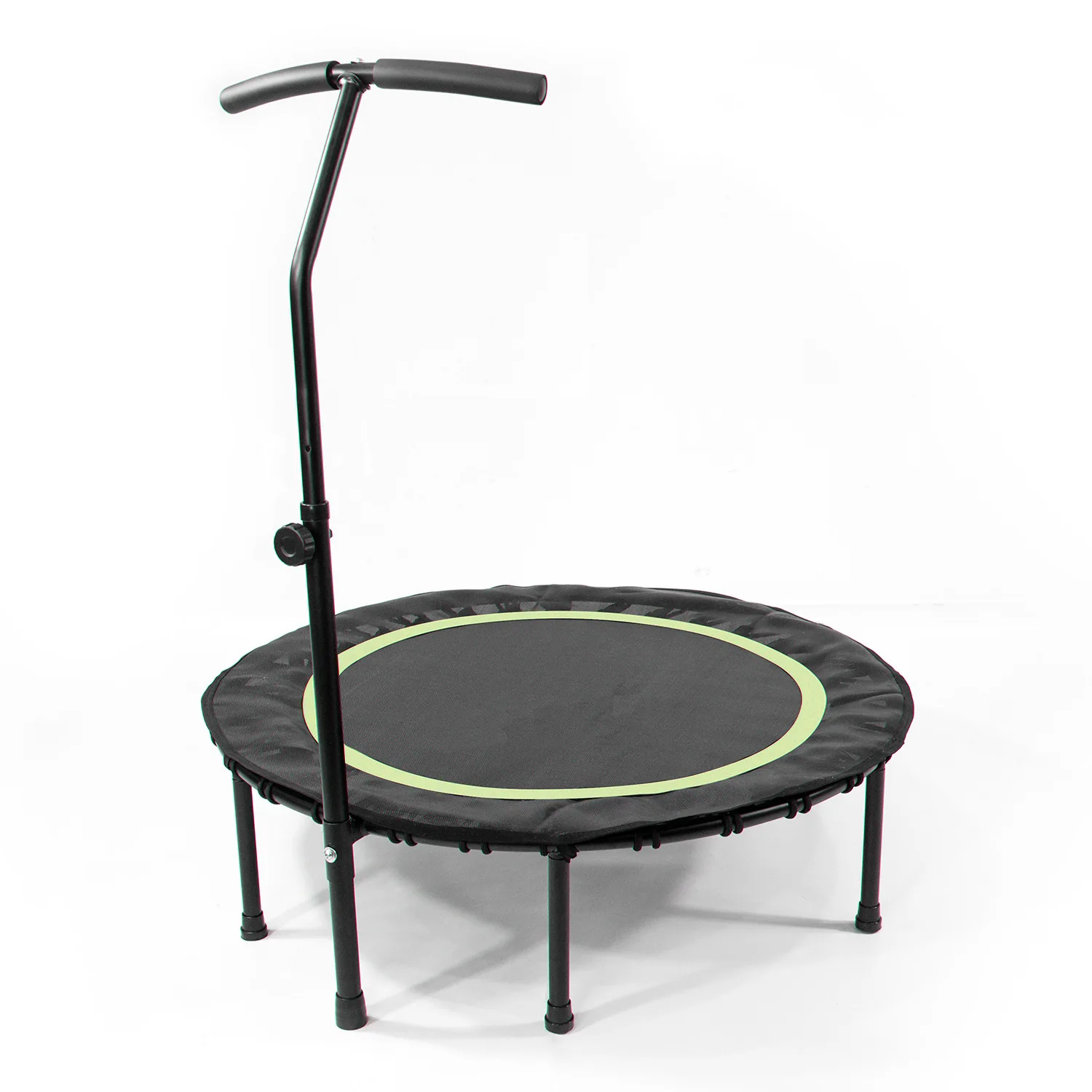 Trampoline With Adjustable Handrail Bar Folding Silent Cardio Rebounder Jumping Fitness Body Exerciser Portable Unisex
Trampoline With Adjustable Handrail Bar Folding Silent Cardio Rebounder Jumping Fitness Body Exerciser Portable Unisex
