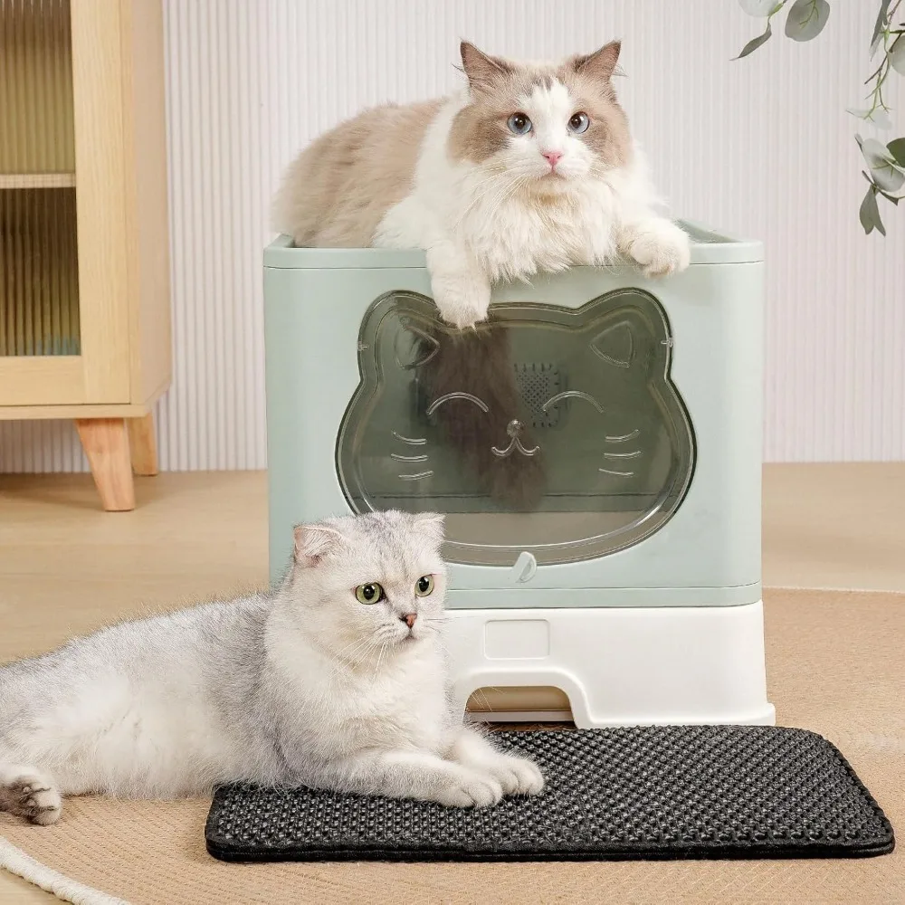 Fully Enclosed Cat Litter Box with Lid, Foldable Extra Large Cat Toilet, Drawer Type Cat Litter Tray with Plastic Scoop
Fully Enclosed Cat Litter Box with Lid, Foldable Extra Large Cat Toilet, Drawer Type Cat Litter Tray with Plastic Scoop