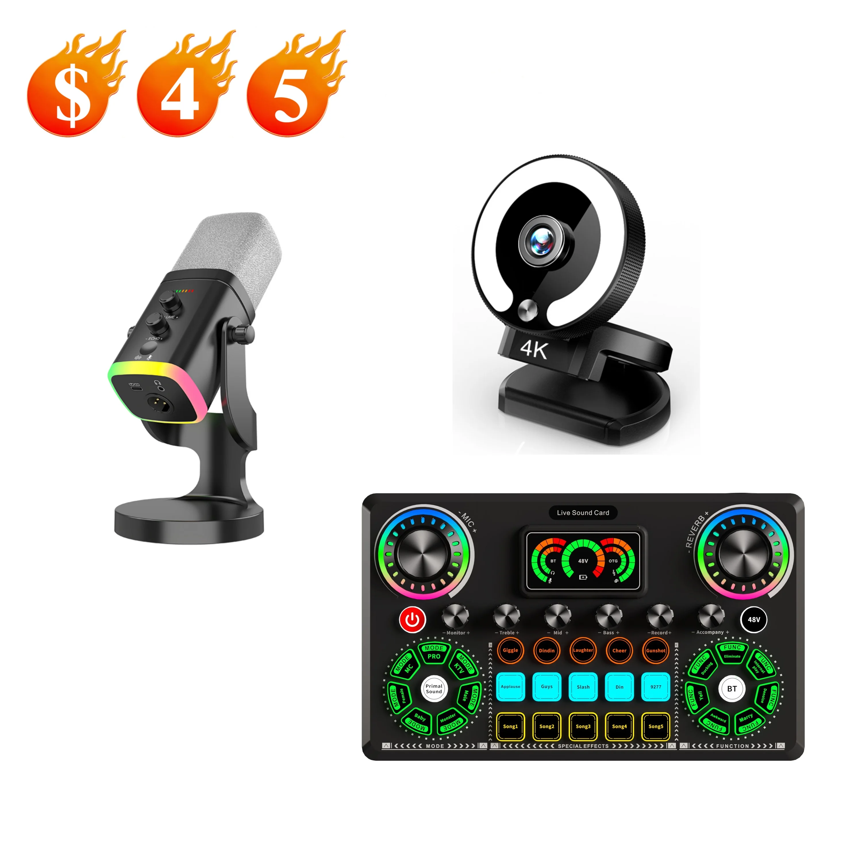 Комплект для вещания Веб-камера 4K с автофокусом и интеллектуальной звуковой картой для голосового ремонта и динамическим микрофоном для прямой трансляции
Комплект для вещания Веб-камера 4K с автофокусом и интеллектуальной звуковой картой для голосового ремонта и динамическим микрофоном для прямой трансляции