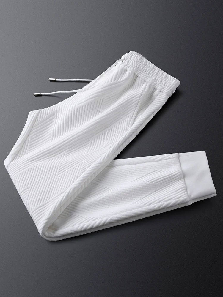 Ja Charles Luxury White Embroidered Slim Fit Casual Sports Pants Men's Faion Heart Stitching Loose Fit Youthful Sle
Ja Charles Luxury White Embroidered Slim Fit Casual Sports Pants Men's Faion Heart Stitching Loose Fit Youthful Sle