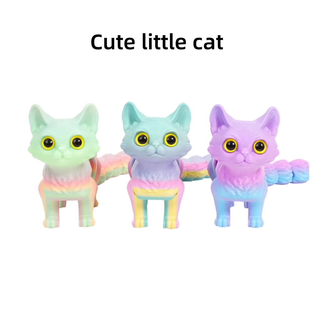 12cm 3D Printed Animal Model, Movable Cat Hinge Pressure Resistant Toy, Children's Gift, Home Decoration, Desktop Ornament
12cm 3D Printed Animal Model, Movable Cat Hinge Pressure Resistant Toy, Children's Gift, Home Decoration, Desktop Ornament