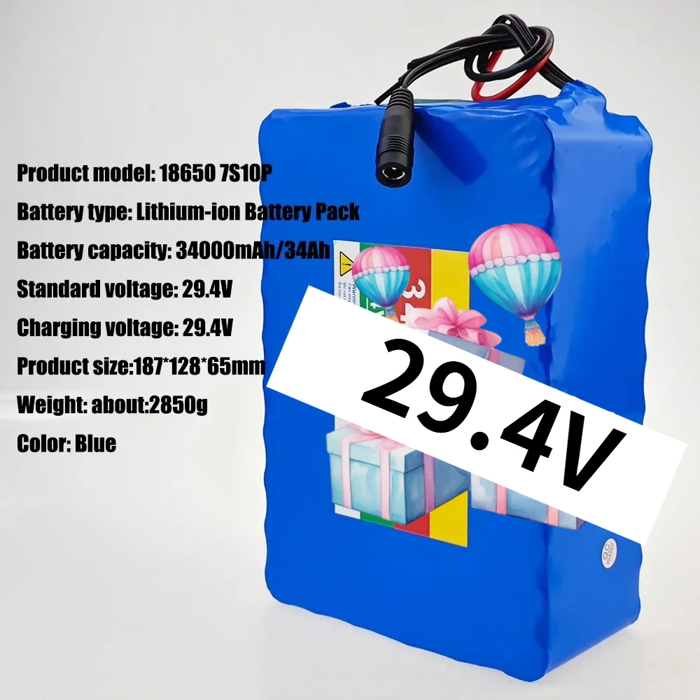 lithium-ion battery large-capacity 7S10P 18650 29.4V 34000mAh lithium-ion battery is used to replace the for bicycles
lithium-ion battery large-capacity 7S10P 18650 29.4V 34000mAh lithium-ion battery is used to replace the for bicycles
