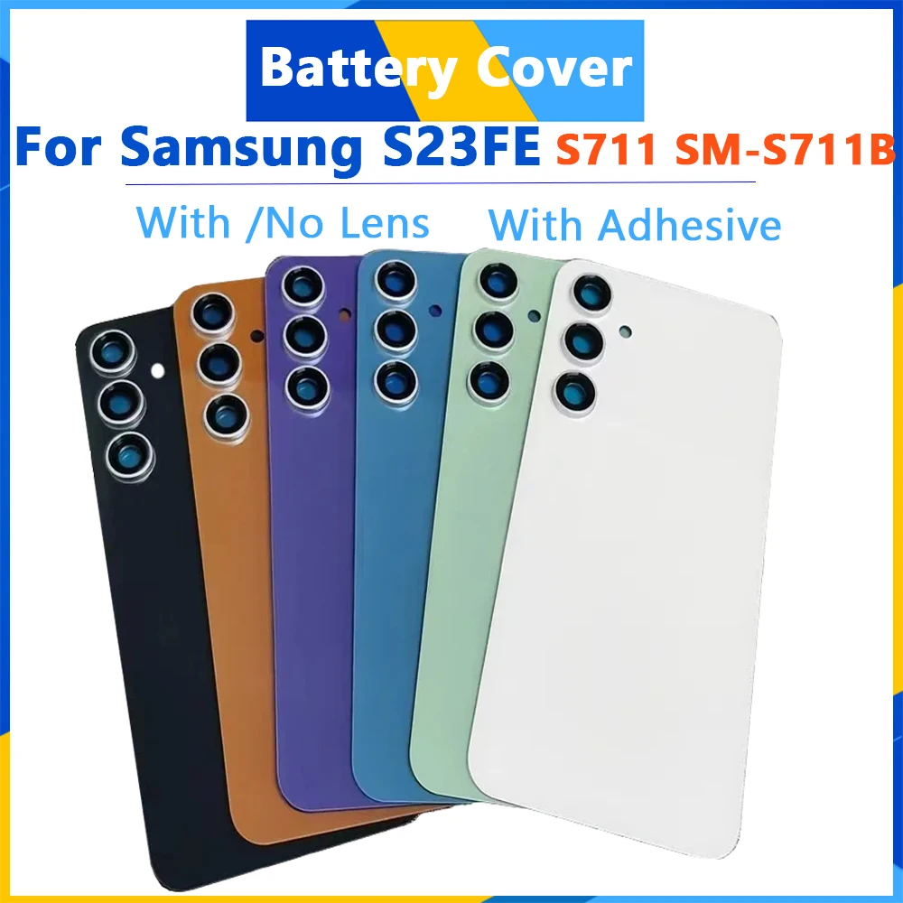 Задняя крышка аккумулятора для Samsung Galaxy S23 FE S23FE, стеклянная дверь, задняя крышка корпуса, Сменный Чехол для Galaxy S23FE S711 SM-S711B
Задняя крышка аккумулятора для Samsung Galaxy S23 FE S23FE, стеклянная дверь, задняя крышка корпуса, Сменный Чехол для Galaxy S23FE S711 SM-S711B