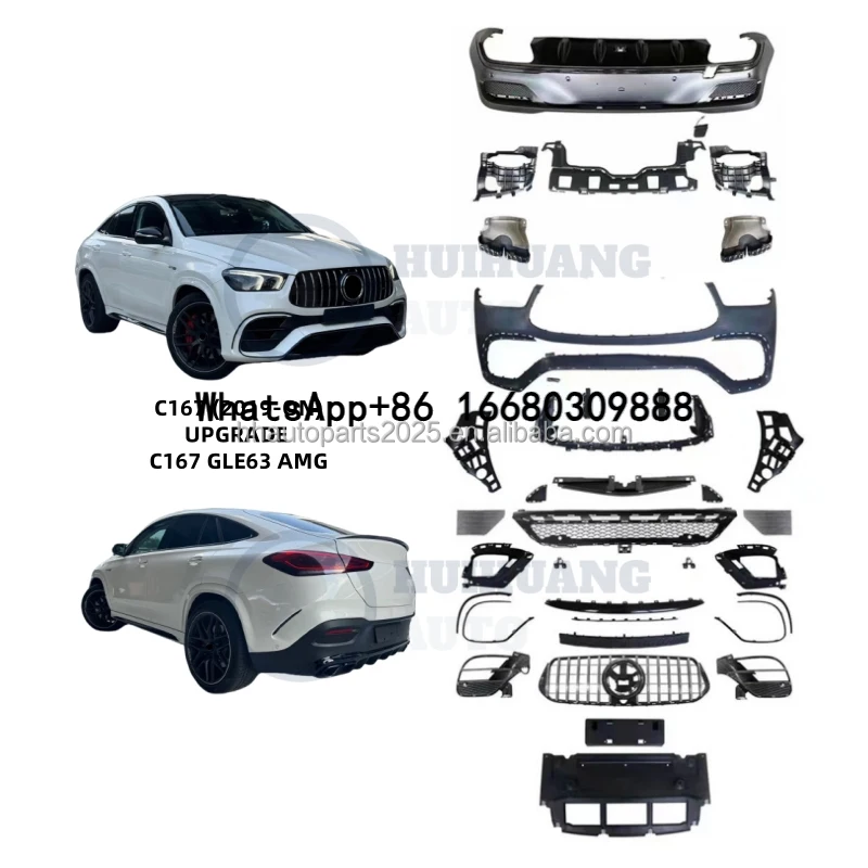 Accessories Automotive Parts for GLE Coupe Surround C167 Modified GLE63 Front Bumper Assembly Body Kit Car Bumpers
Accessories Automotive Parts for GLE Coupe Surround C167 Modified GLE63 Front Bumper Assembly Body Kit Car Bumpers
