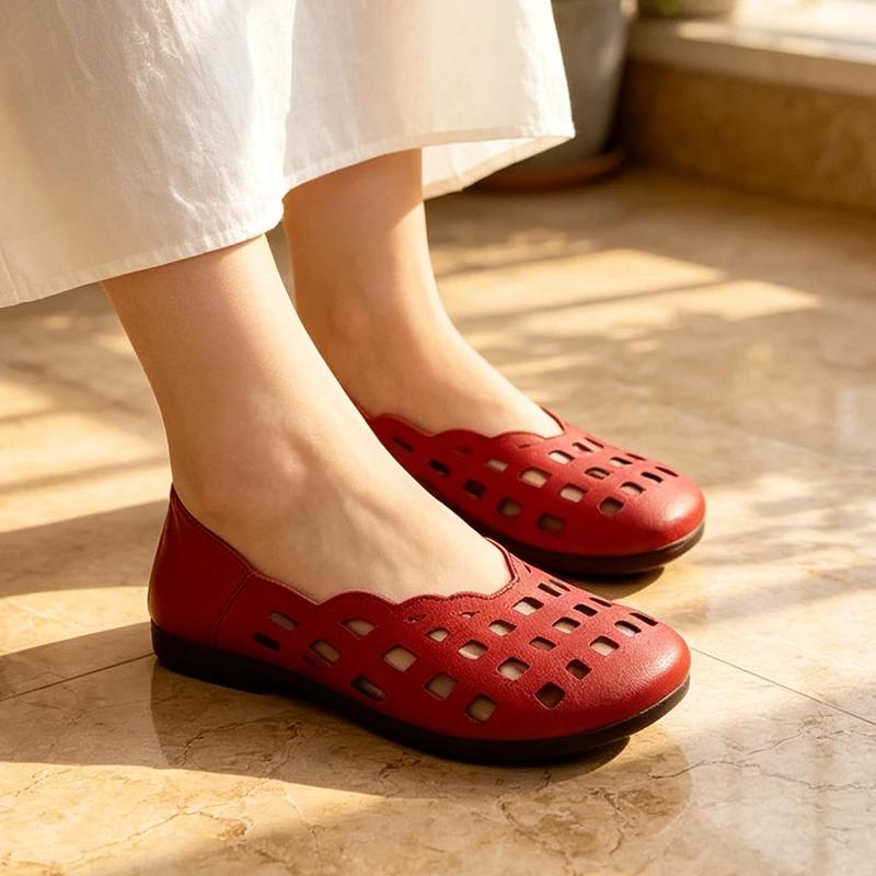 Women Flats Loafers Shoes Hollow Sandals Sport Senaker Trend Soft Leather Shoes Walking Running Comfort Zapatos Lady
Women Flats Loafers Shoes Hollow Sandals Sport Senaker Trend Soft Leather Shoes Walking Running Comfort Zapatos Lady