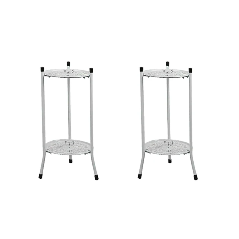 2X Two-Layer Elegant Metal Plant Stand Shelf Potted Plant Holder Modern Tall Plant Pot Stands For Indoor Outdoor Decor A
2X Two-Layer Elegant Metal Plant Stand Shelf Potted Plant Holder Modern Tall Plant Pot Stands For Indoor Outdoor Decor A