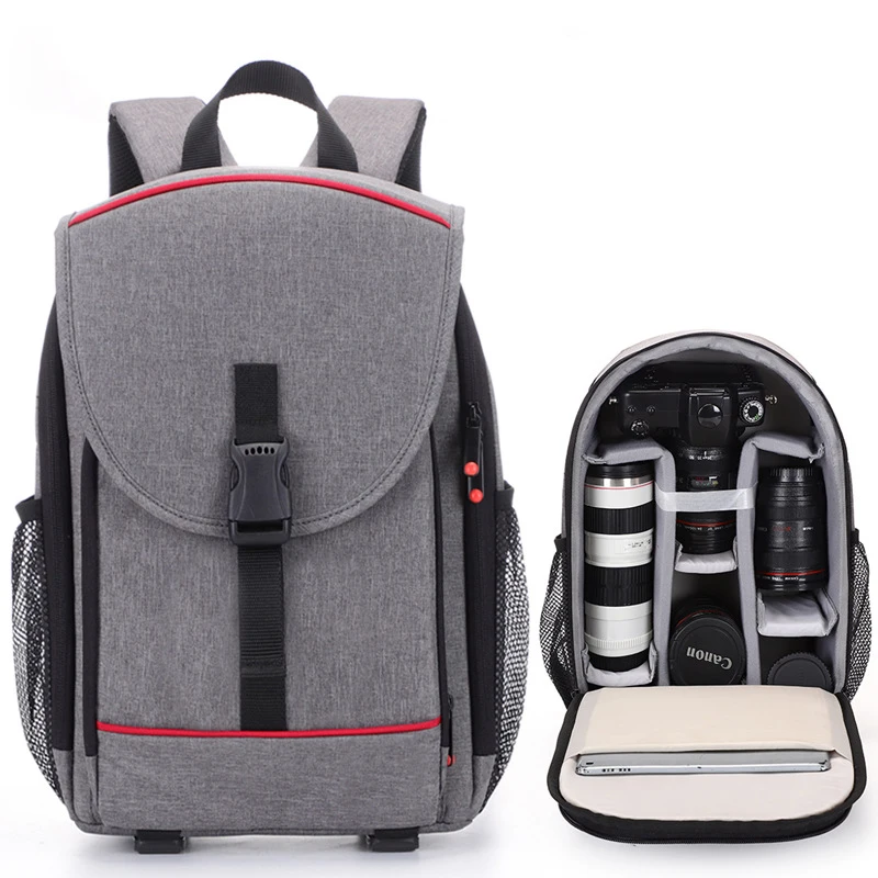 Oxford Fabric Backpack Bag Dual Shoulder Compartment Bag for Canon Nikon Sony SLR Cameras Photography Accessories
Oxford Fabric Backpack Bag Dual Shoulder Compartment Bag for Canon Nikon Sony SLR Cameras Photography Accessories