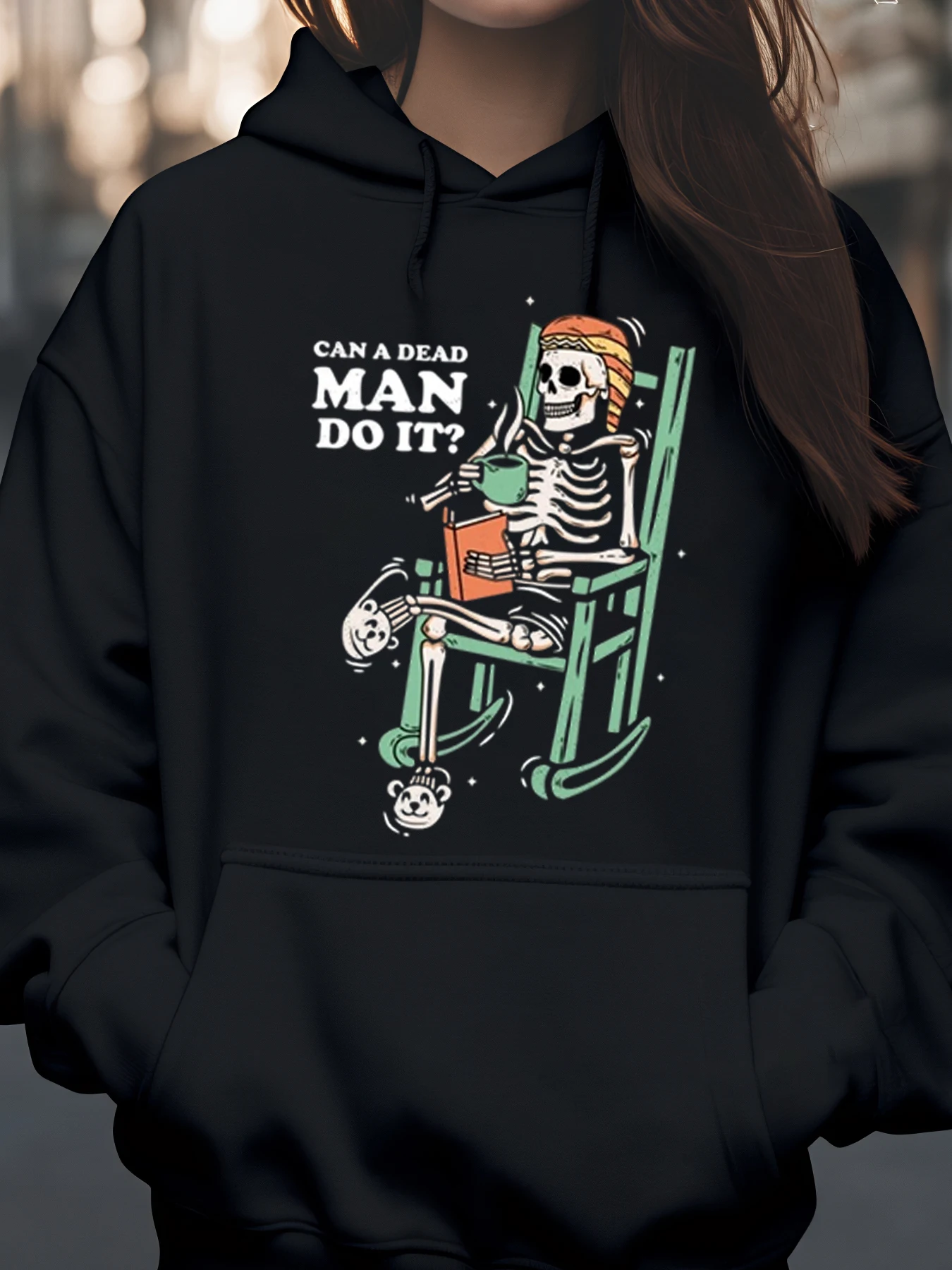 Толстовка с капюшоном для чтения книг и кофе на Хэллоуин для повседневной женской и мужской одежды
Толстовка с капюшоном для чтения книг и кофе на Хэллоуин для повседневной женской и мужской одежды