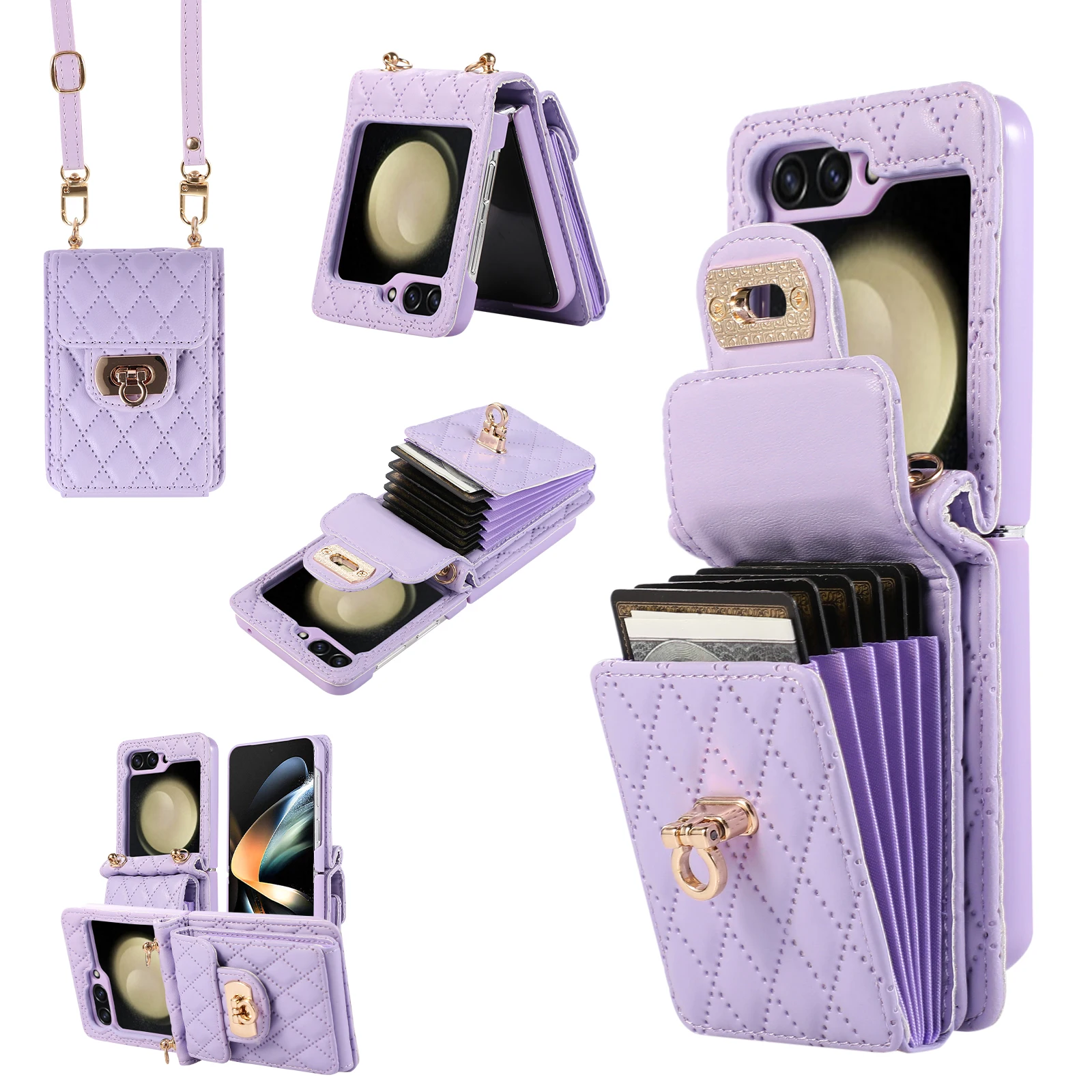 Crossbody Multi Long Lanyard Case for Samsung Galaxy Z Flip 6 5 4 3 Flip5 Flip6 5G Cards Slot Leather Wallet Metal Buckle Cover
Crossbody Multi Long Lanyard Case for Samsung Galaxy Z Flip 6 5 4 3 Flip5 Flip6 5G Cards Slot Leather Wallet Metal Buckle Cover