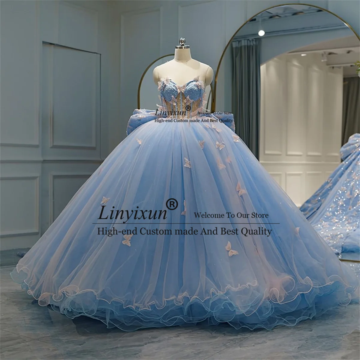 Милая принцесса небесно-голубая Quinceanera женское бальное платье Цветочная аппликация Кристалл 16 Платья на шнуровке день рождения
Милая принцесса небесно-голубая Quinceanera женское бальное платье Цветочная аппликация Кристалл 16 Платья на шнуровке день рождения