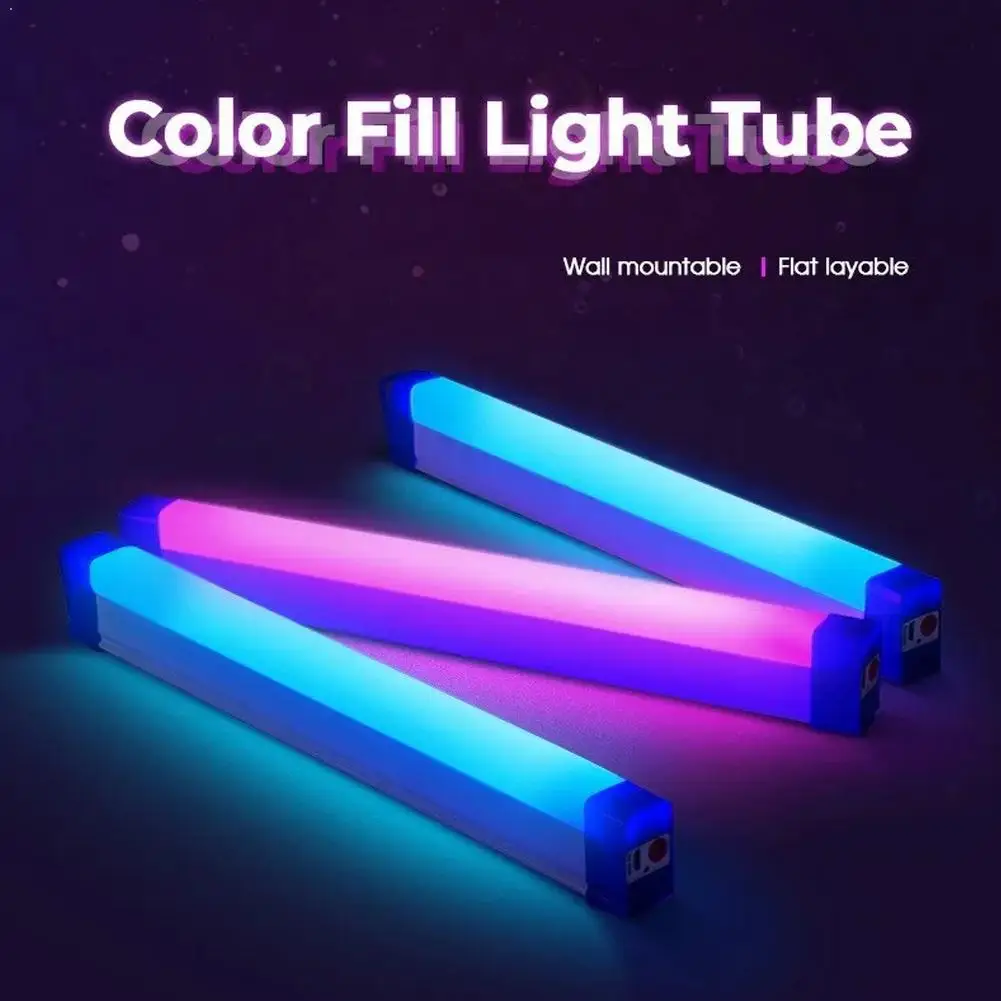 RGB LED Tube Light Rechargeable Handheld Photography Fill Light 32/52cm Wireless Night Light Bar for Gaming Room Decor
RGB LED Tube Light Rechargeable Handheld Photography Fill Light 32/52cm Wireless Night Light Bar for Gaming Room Decor