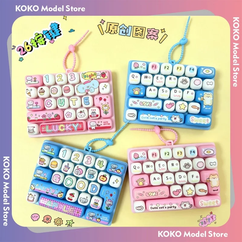 Cute 26 Key Mechanical Keyboard Decompression Pendant Creative Healing Keychain Small Gift Jewelry Toy Desk Ornament Accessory
Cute 26 Key Mechanical Keyboard Decompression Pendant Creative Healing Keychain Small Gift Jewelry Toy Desk Ornament Accessory