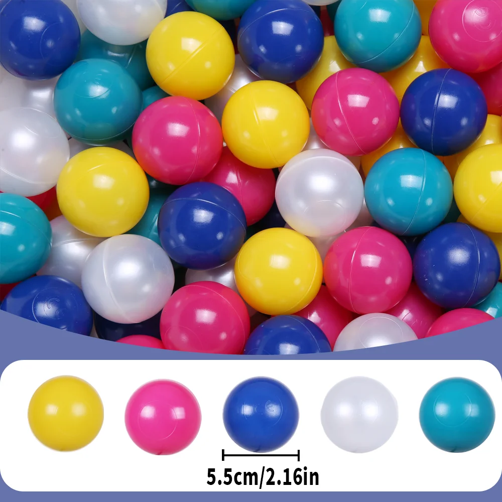 5.5cm 100pcs Ball Pit Ball Pearl Colors Ocean Ball with Net Bag for Kids Ball Pit and Pool Water Toy
5.5cm 100pcs Ball Pit Ball Pearl Colors Ocean Ball with Net Bag for Kids Ball Pit and Pool Water Toy
