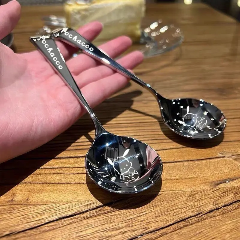 Sanrio Kawaii Anime Pochacco Stainless Steel Spoon Cute Cartoon children's student household long handled round spoon Gifts Toys
Sanrio Kawaii Anime Pochacco Stainless Steel Spoon Cute Cartoon children's student household long handled round spoon Gifts Toys