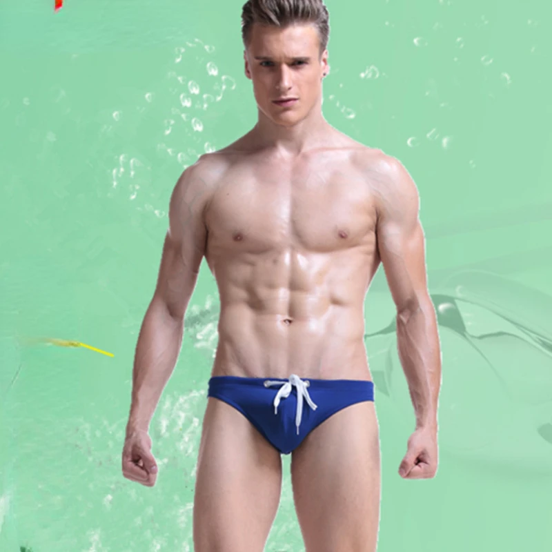Sexy Men Underwear Men's Briefs Bikini Triangle Swimming Shorts Semi-gloss Swimming Cloth Pool Sports Casual New Elastic Lace-up
Sexy Men Underwear Men's Briefs Bikini Triangle Swimming Shorts Semi-gloss Swimming Cloth Pool Sports Casual New Elastic Lace-up