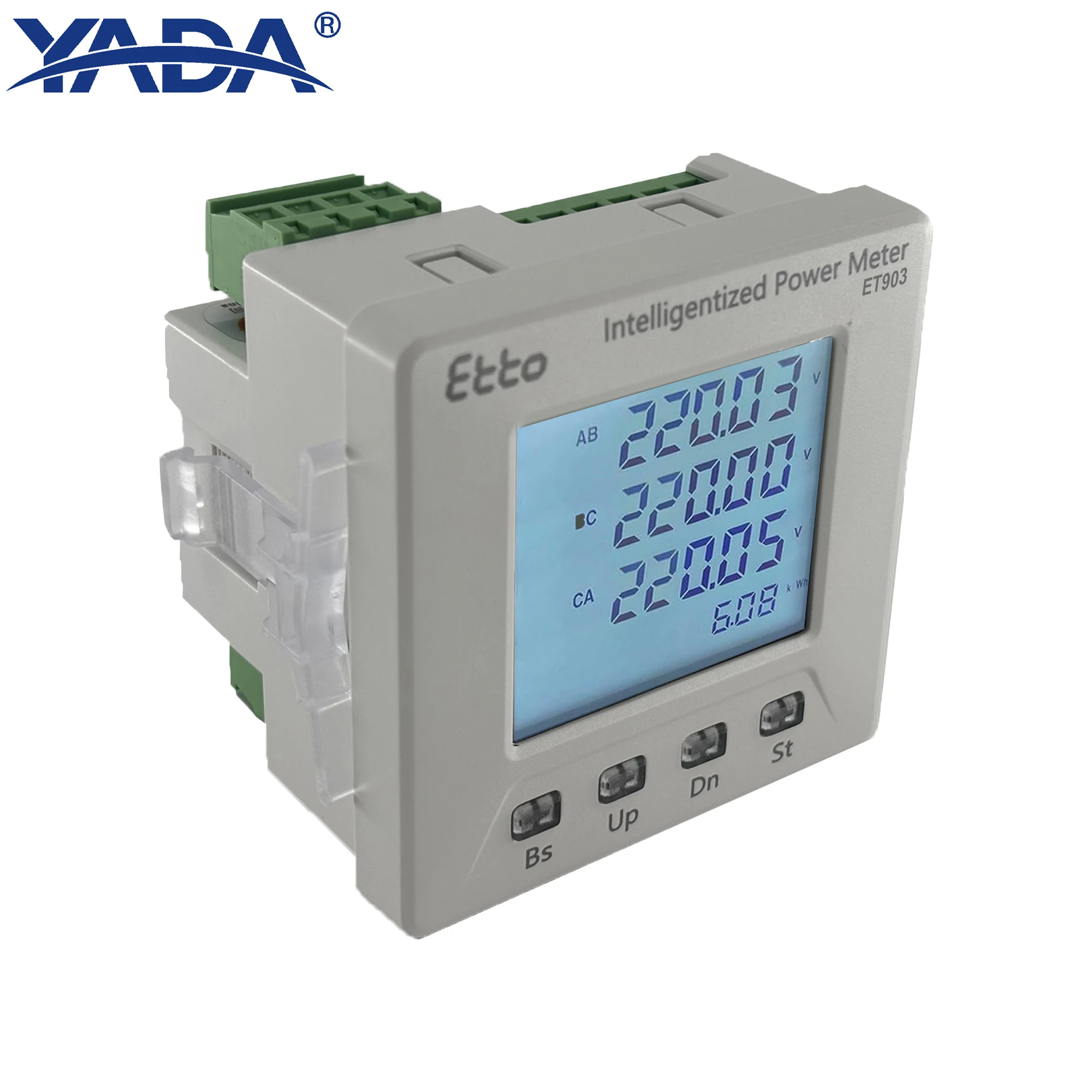 YADA 3 Phase Programmable RS485 Modbus Power Meter, Multifunction LCD Energy Monitor for 3P4L/3P3L Grid, Industrial Automation
YADA 3 Phase Programmable RS485 Modbus Power Meter, Multifunction LCD Energy Monitor for 3P4L/3P3L Grid, Industrial Automation