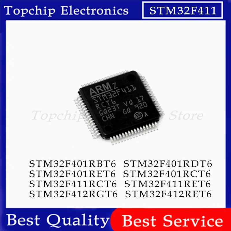 5pcs STM32F401RBT6 STM32F401RCT6 STM32F401RDT6 STM32F401RET6 STM32F412RET6 STM32F411RCT6 STM32F411RET6 STM32F412RGT6