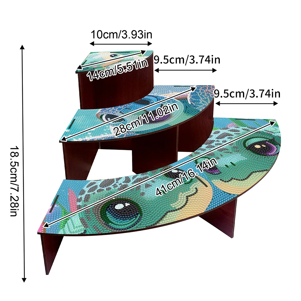 3 Tier Wood Turtle DIY Diamond Painting Storage Holder for Home Study Office
3 Tier Wood Turtle DIY Diamond Painting Storage Holder for Home Study Office