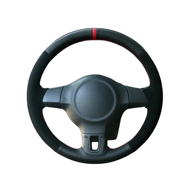 Hand-stitched Black Genuine Leather Suede Car Steering Wheel Cover For Volkswagen Golf 6 Mk6 VW Polo MK5 2010 2011 2012 2013
Hand-stitched Black Genuine Leather Suede Car Steering Wheel Cover For Volkswagen Golf 6 Mk6 VW Polo MK5 2010 2011 2012 2013